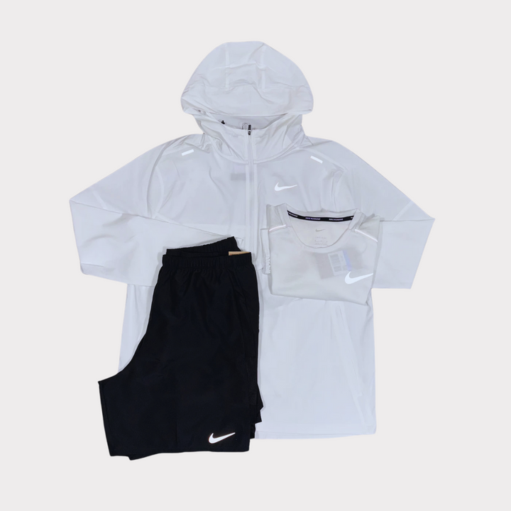 Men’s Nike Miler 3 Piece Set - White